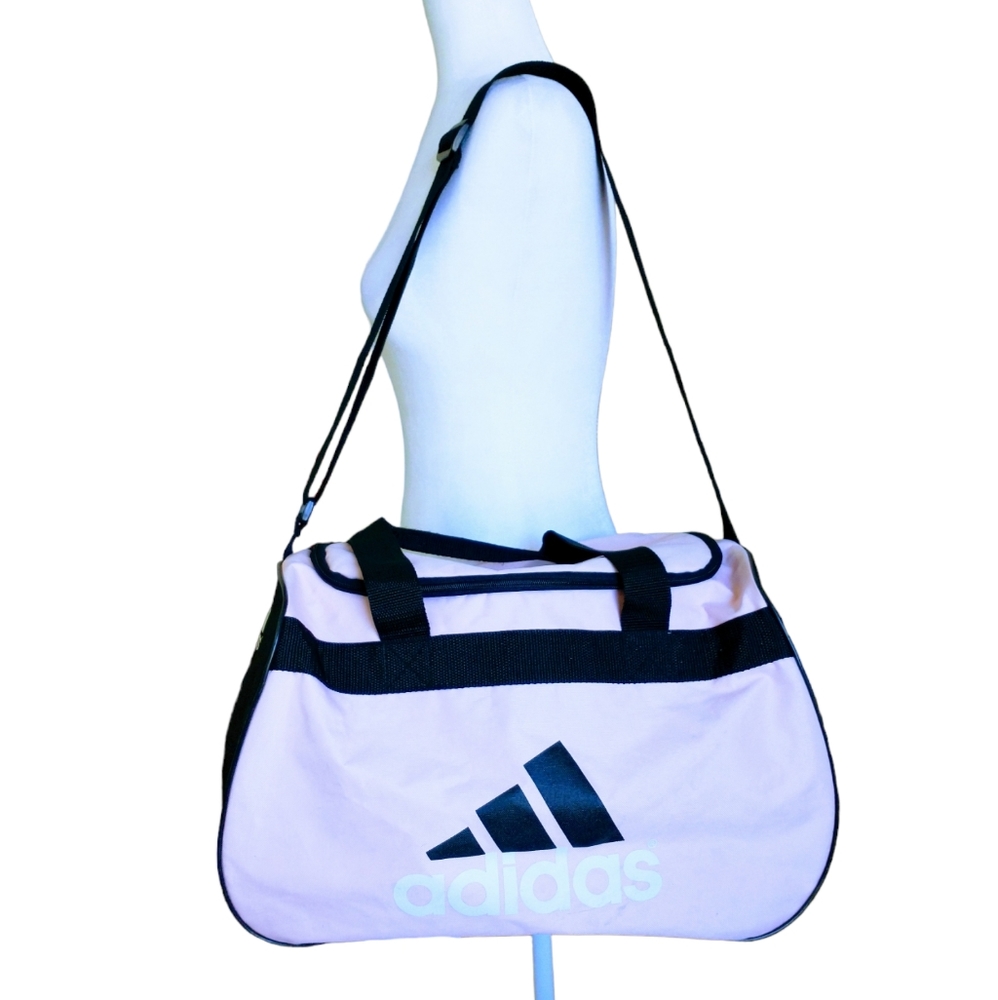 Adidas Pink/Black Gym Duffle Bag